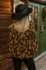 Garden Lovely Shift Top in Copper sold by Impressions