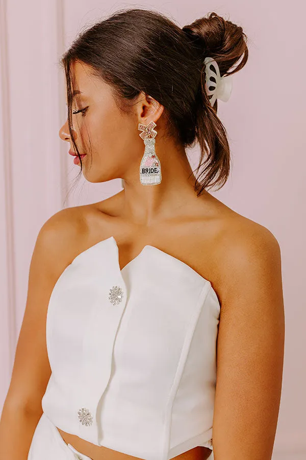 Toast To The Bride Earrings In Silver sold by Impressions product image thumbnail 4