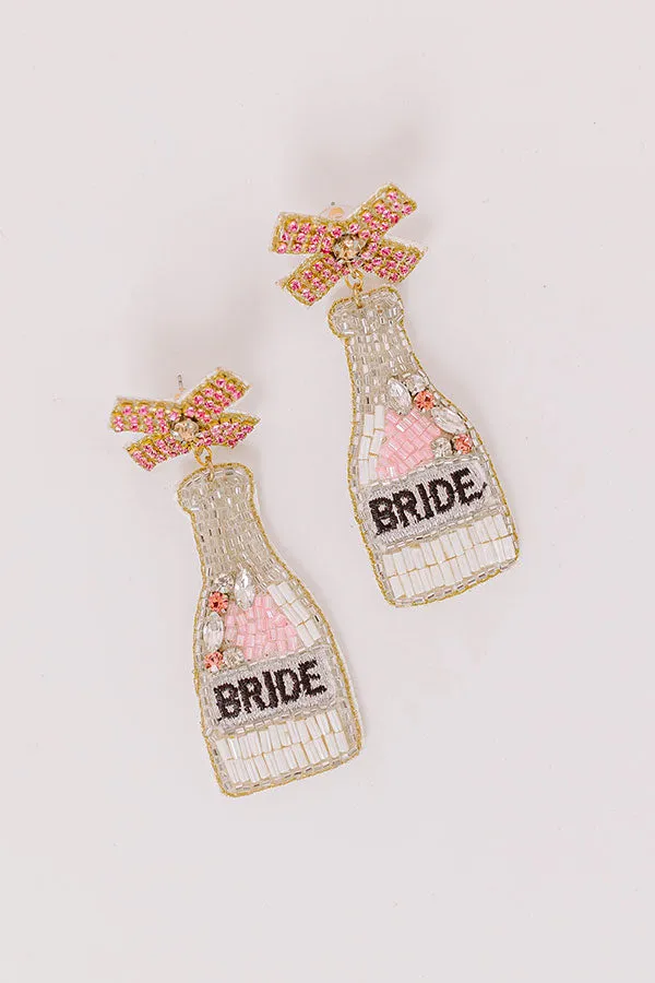 Toast To The Bride Earrings In Silver sold by Impressions