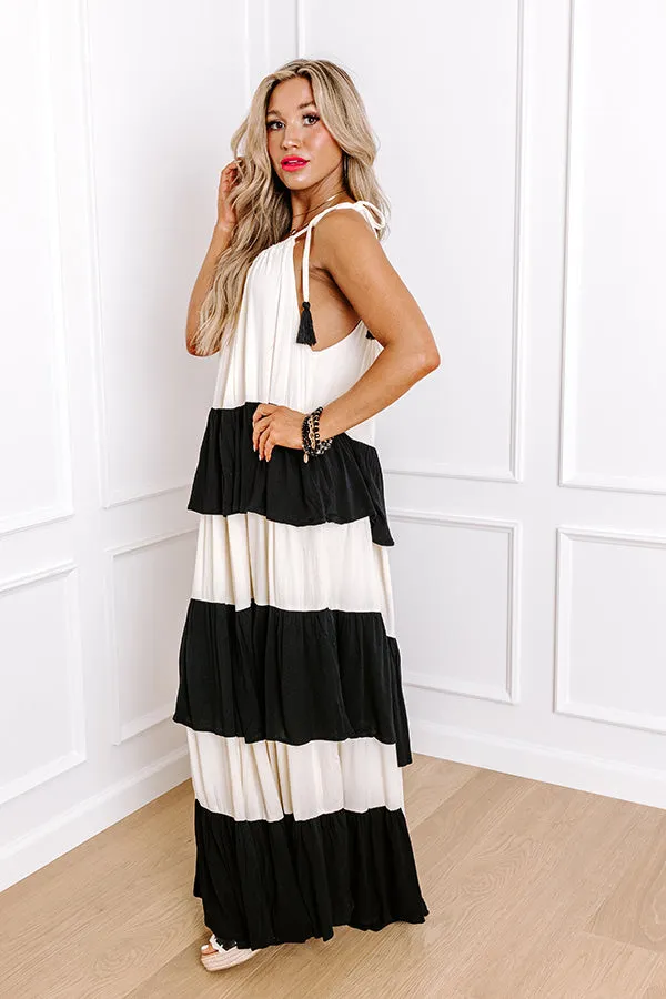 Oceanside Bliss Tiered Maxi Dress sold by Impressions product image thumbnail 2