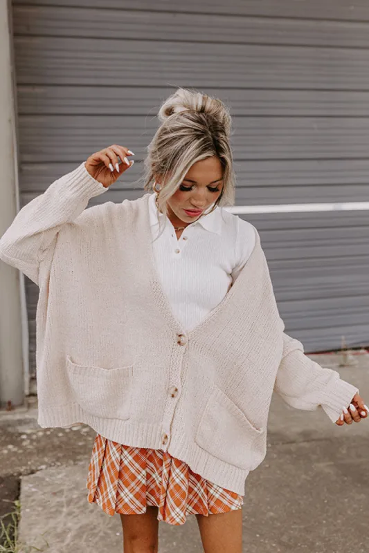 Journey Home Knit Cardigan in Cream sold by Impressions