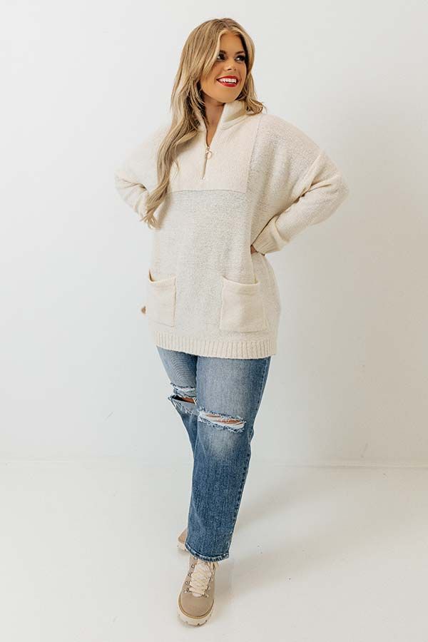Pumpkin Spicy Knit Pullover In Cream Curves sold by Impressions product image thumbnail 4