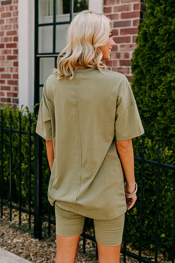 Stay Updated Shift Tee In Sage sold by Impressions product image thumbnail 3