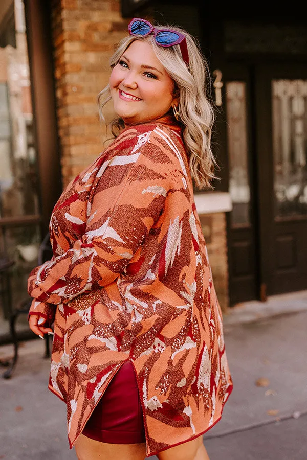 Touch Of Fall Sweater Top in Rust Curves sold by Impressions product image thumbnail 4