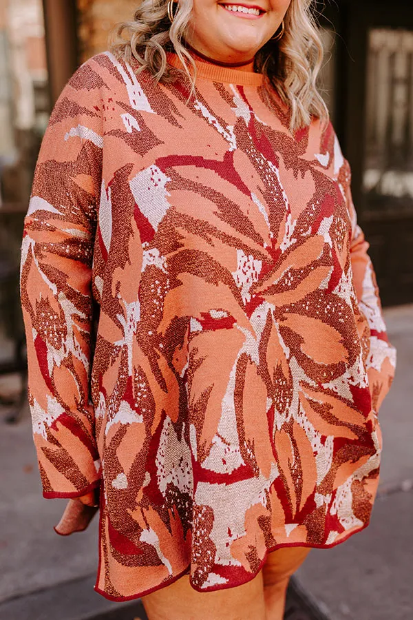 Touch Of Fall Sweater Top in Rust Curves sold by Impressions product image thumbnail 5