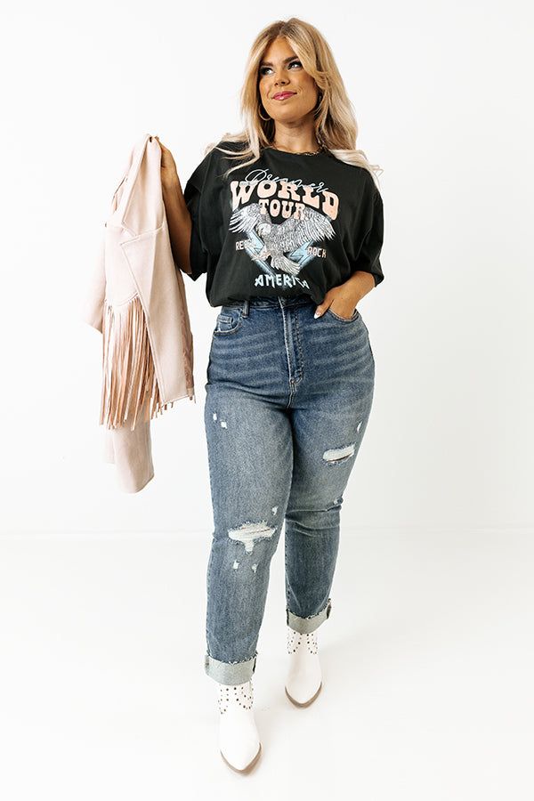 Dreamer World Tour Graphic Tee In Black Curves sold by Impressions product image thumbnail 2