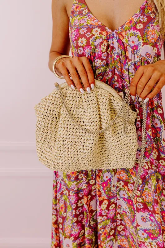 Coral Cove Woven Crossbody In Natural sold by Impressions