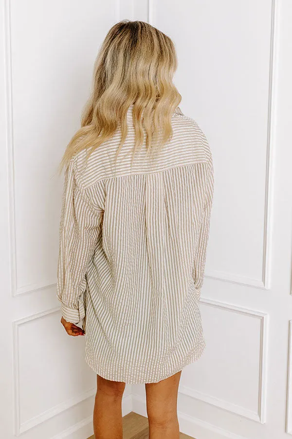 Coffee Shop Cutie Oversized Button Up sold by Impressions product image thumbnail 5