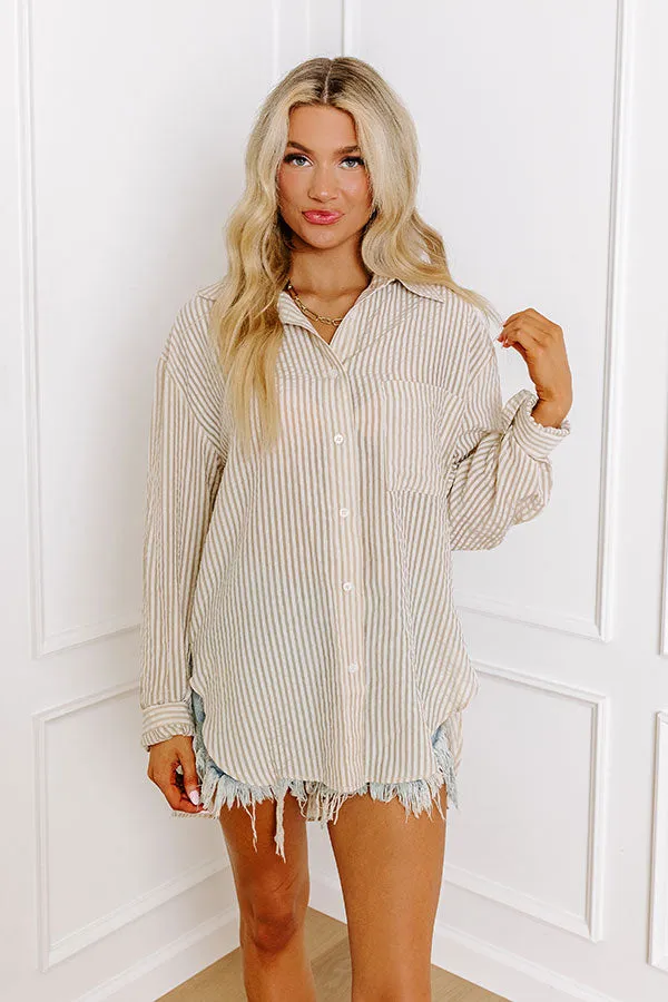 Coffee Shop Cutie Oversized Button Up sold by Impressions product image thumbnail 3