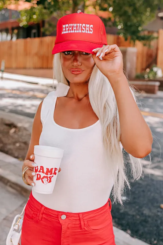 Arkansas Embroidered Trucker Hat sold by Impressions