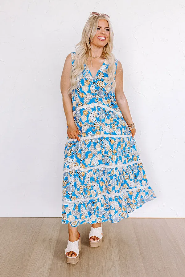 San Fran Cafe Floral Maxi Dress Curves sold by Impressions