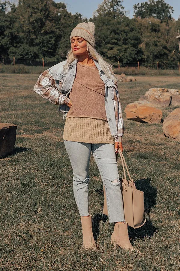 Cozy Darling Knit Sweater in Mocha sold by Impressions product image thumbnail 4