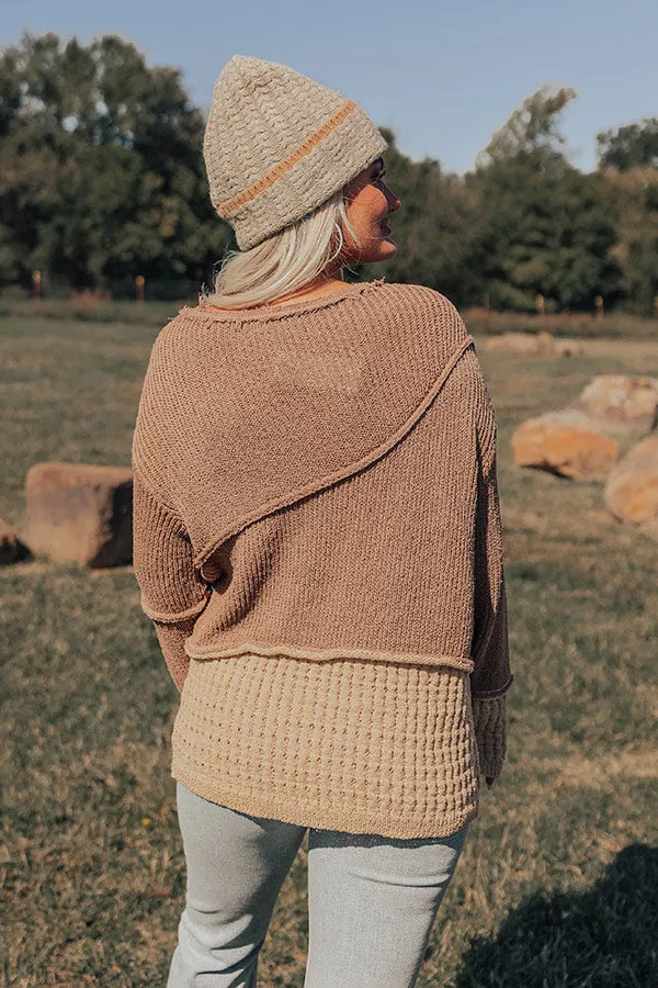 Cozy Darling Knit Sweater in Mocha sold by Impressions product image thumbnail 3