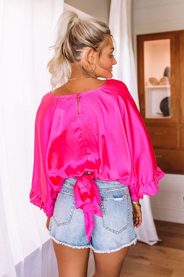 Heartfelt Harmony Top In Hot Pink sold by Impressions product image thumbnail 4