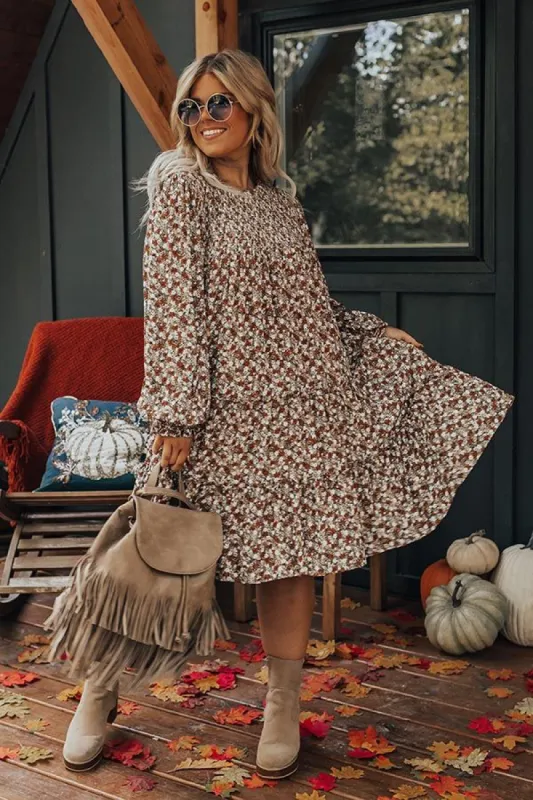 Pumpkin Swirl Shift Dress Curves sold by Impressions