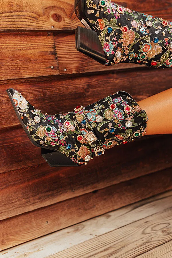 The Delilah Embellished Cowboy Boot in Black sold by Impressions product image thumbnail 4