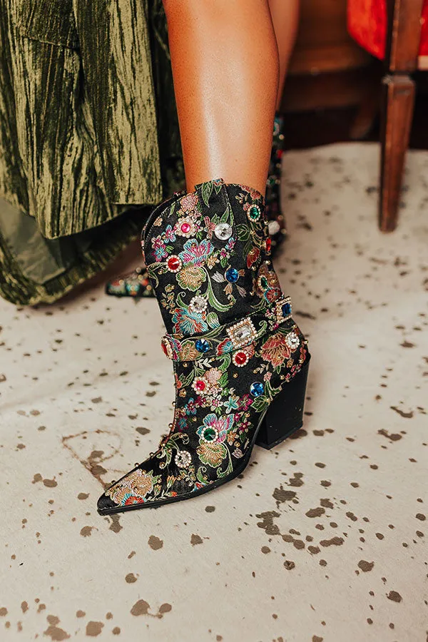 The Delilah Embellished Cowboy Boot in Black sold by Impressions product image thumbnail 2