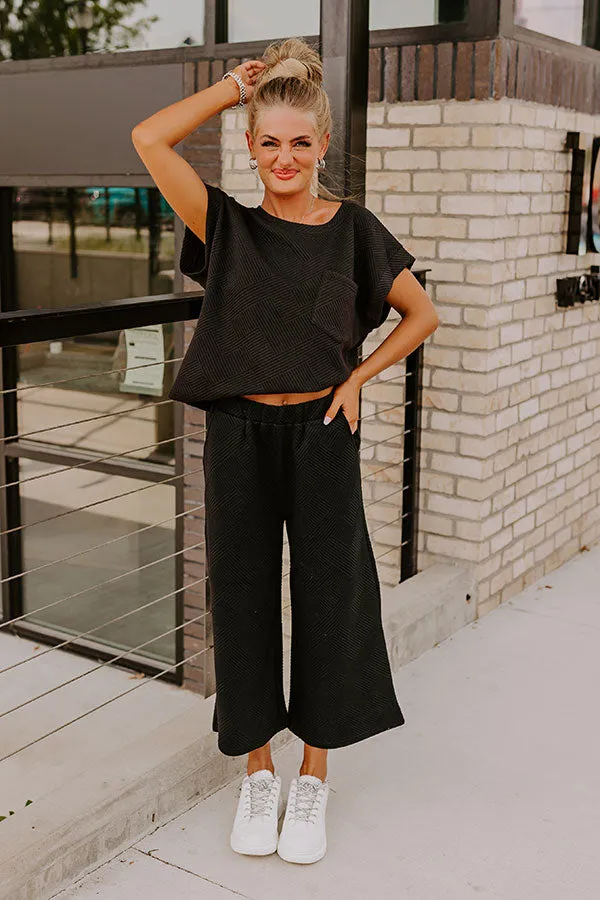 Cue The Cozy Shift Top in Black sold by Impressions product image thumbnail 2