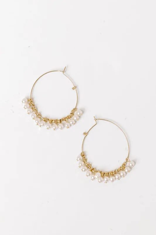 Retreat Yourself Hoop Earrings sold by Impressions