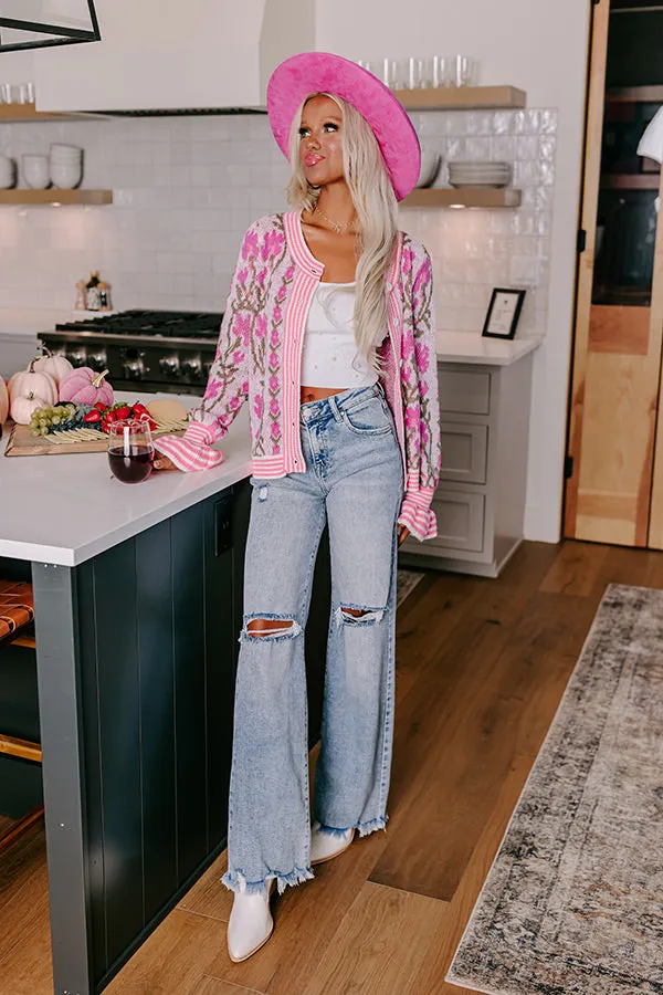 Floral Dreams Knit Sweater in Pink sold by Impressions product image thumbnail 4