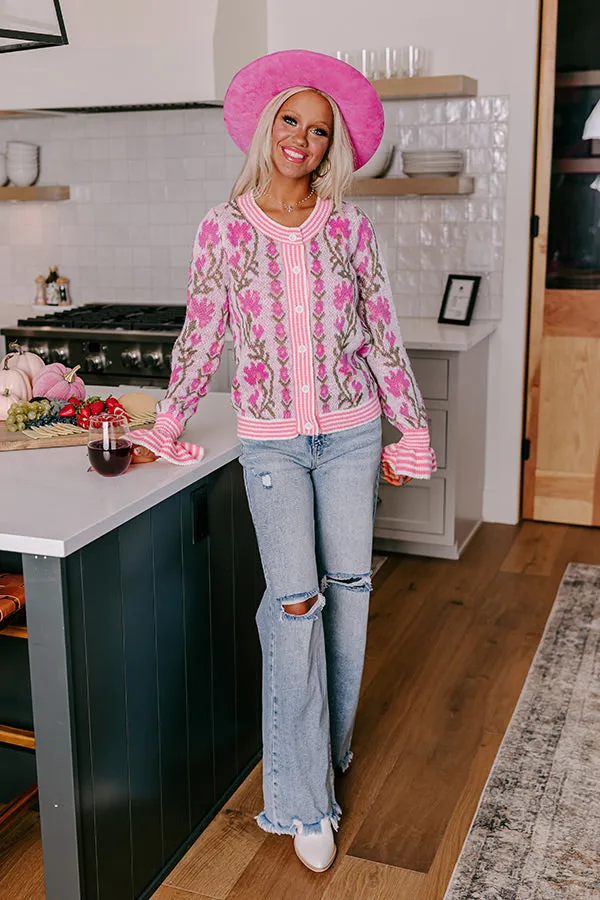 Floral Dreams Knit Sweater in Pink sold by Impressions product image thumbnail 2