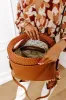 Luxe Lifestyle Faux Leather Tote In Brown sold by Impressions