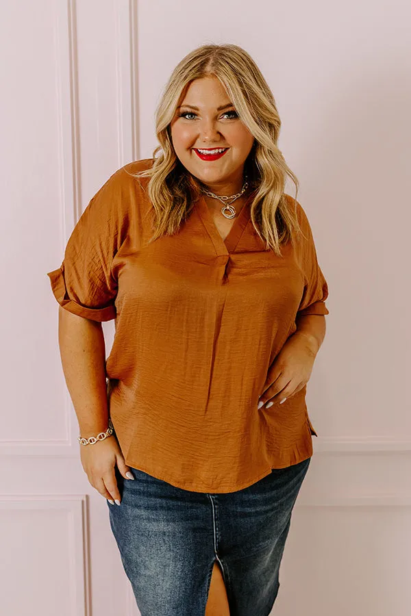 Stylish Setting Shift Top in Camel Curves sold by Impressions product image thumbnail 2