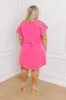 Class Act Linen-Blend Mini Dress Curves sold by Impressions