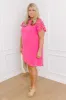 Class Act Linen-Blend Mini Dress Curves sold by Impressions