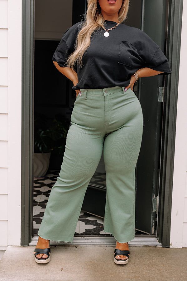 The Adriana High Waist Wide Leg Jean in Pear Curves sold by Impressions product image thumbnail 2
