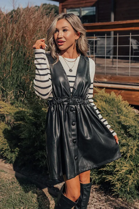 Fabulous Approach Faux Leather Mini Dress sold by Impressions