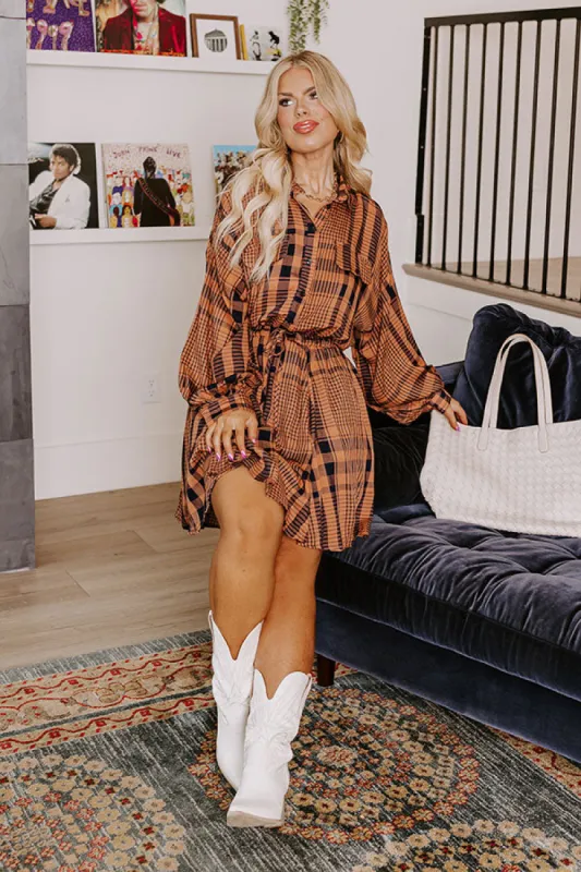 Seasonal Shift Plaid Dress Curves sold by Impressions