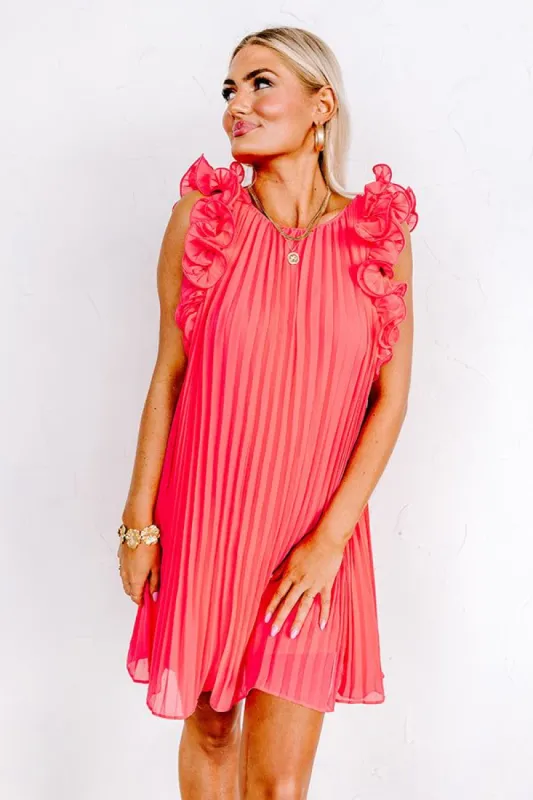 Honeysuckle Dreams Pleated Dress In Calypso sold by Impressions