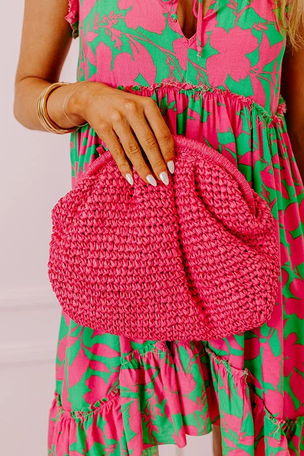 Coral Cove Woven Crossbody In Hot Pink sold by Impressions product image thumbnail 2