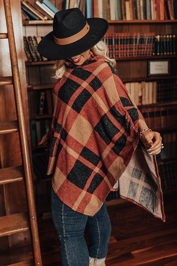 Snow Delightful Plaid Poncho Curves sold by Impressions product image thumbnail 3