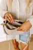Allure Avenue Faux Leather Purse In Oatmeal sold by Impressions