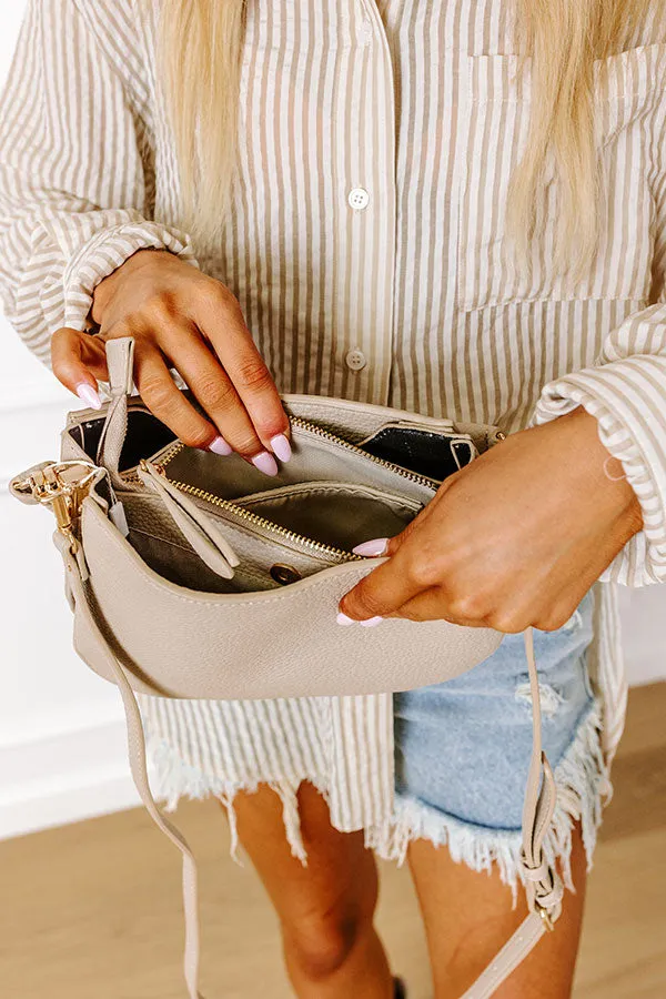 Allure Avenue Faux Leather Purse In Oatmeal sold by Impressions product image thumbnail 4