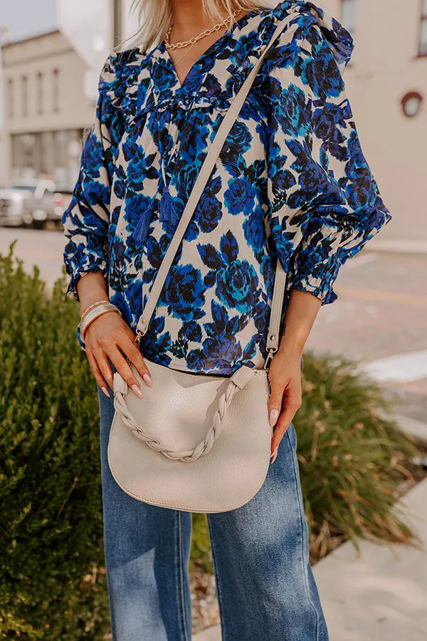 Allure Avenue Faux Leather Purse In Oatmeal sold by Impressions