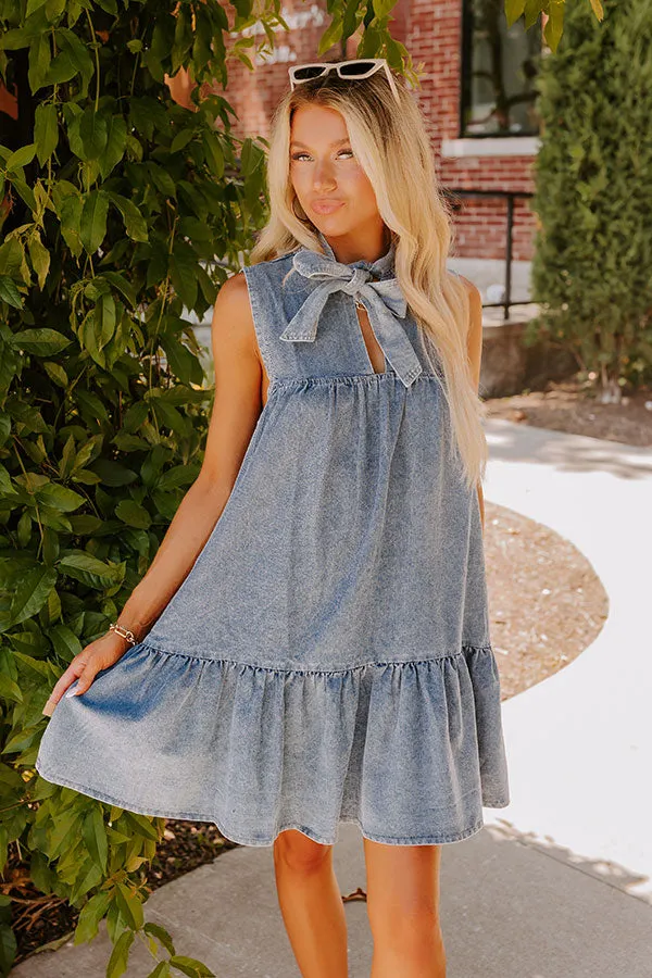 Downtown Market Denim Mini Dress sold by Impressions product image thumbnail 3