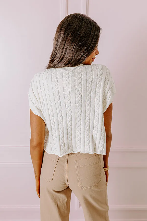 Meet Your Destiny Knit Top In Ivory sold by Impressions product image thumbnail 3