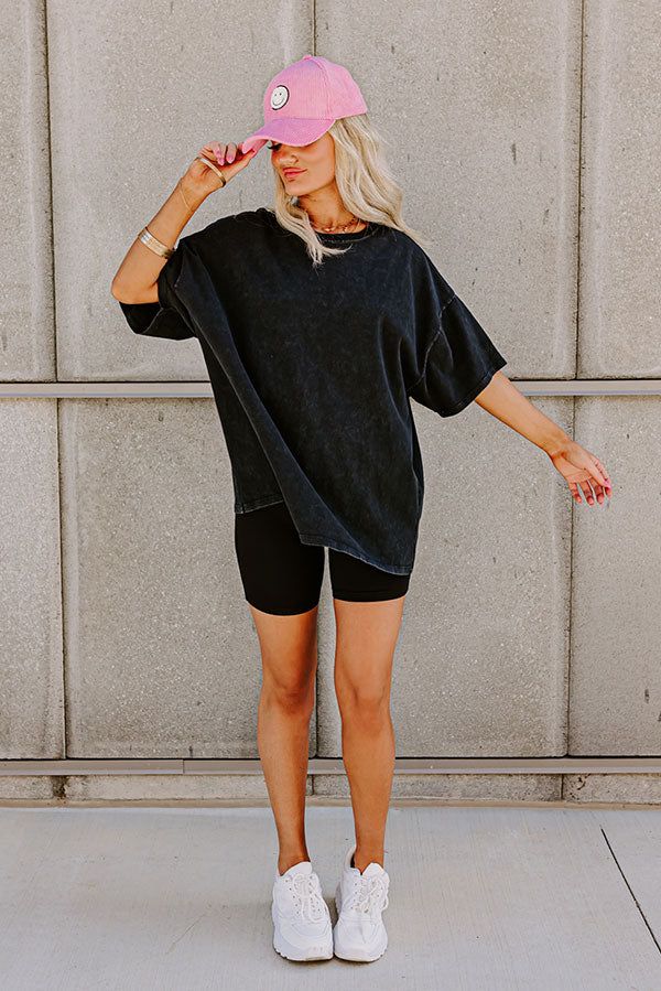 Vibrant Smiles Shift Tee in Black sold by Impressions product image thumbnail 4