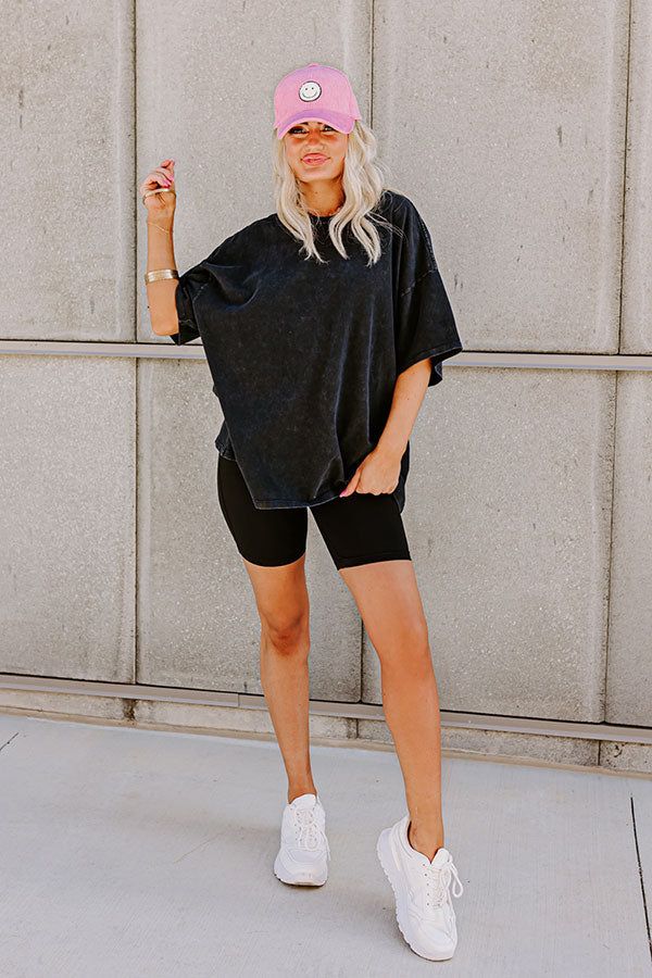 Vibrant Smiles Shift Tee in Black sold by Impressions