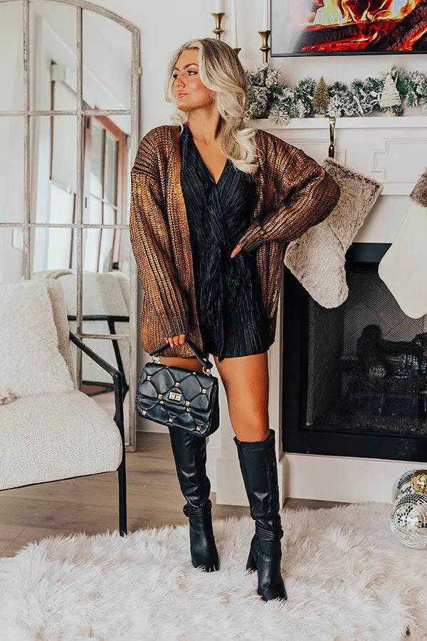 Flirtatious Outing Pleated Romper In Black sold by Impressions