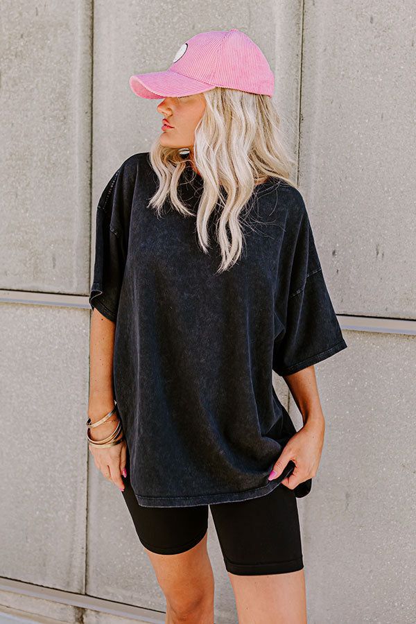 Vibrant Smiles Shift Tee in Black sold by Impressions product image thumbnail 2