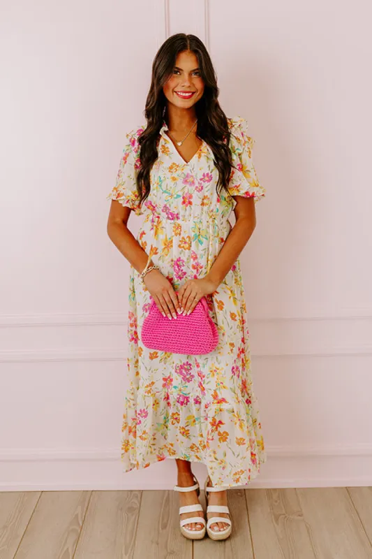 Floral Flair Midi In Ivory sold by Impressions