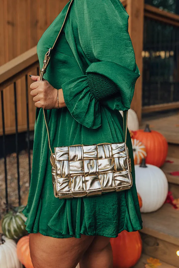 Guest To Impress Faux Leather Crossbody In Gold sold by Impressions