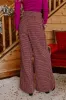 Red Wine Sipping High Waist Tweed Pants sold by Impressions