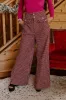 Red Wine Sipping High Waist Tweed Pants sold by Impressions