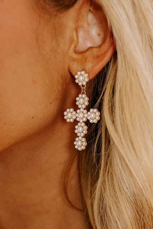 Full Of Faith Pearl Embellished Earrings sold by Impressions product image thumbnail 3