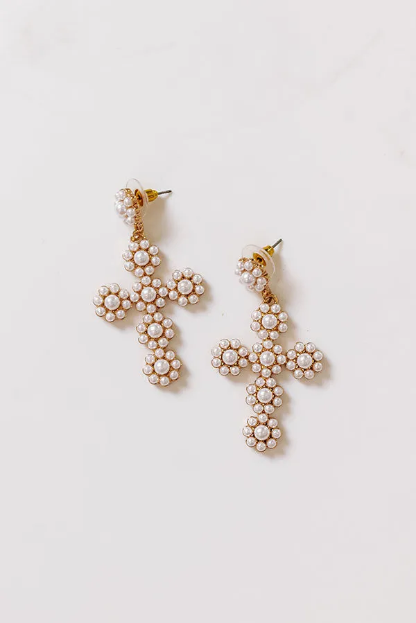 Full Of Faith Pearl Embellished Earrings sold by Impressions product image thumbnail 2